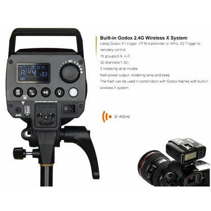 Godox MS300 Studio Flash Light 300Ws Bowens Mount Studio Speedlight