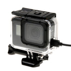 For GoPro HERO6 /5 Skeleton Housing Protective Case + Hollow Back Cover with Buckle Basic Mount & Screw, No Need to Disassemble Lens, Hollow Back Cover