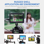 FEELWORLD T7 PLUS 7 inch 3D LUT DSLR Camera Field Monitor with Waveform 4K HDMI Aluminum Housing, T7 PLUS