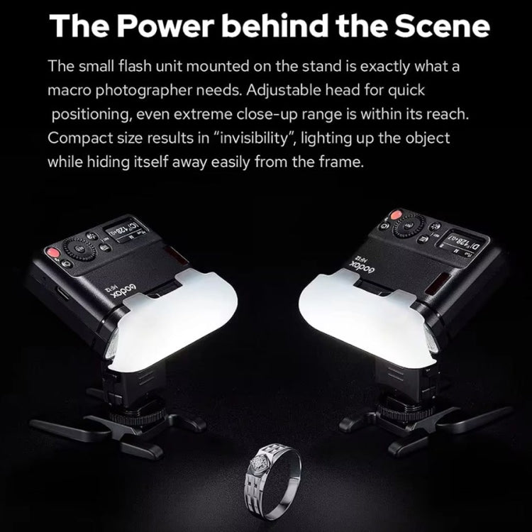 Godox MF12-K2 Macro Flash 2-Light Kit 2.4 GHz Wireless Control Light, MF12-K2