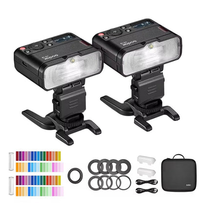 Godox MF12-K2 Macro Flash 2-Light Kit 2.4 GHz Wireless Control Light, MF12-K2