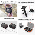 For DJI Osmo Action 5 Pro / 4 / 3 Sunnylife Protective Case Frame Mount Adapter Sun Hood Housing Case, For DJI Osmo Action 5 Pro / 4 / 3