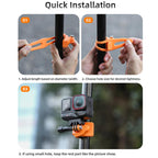 Sunnylife Action Camera Flexible Mount 360 Strap Wrap Band Mount Bike Tube Clip Holder