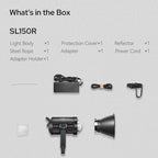 Godox SL150R RGB LED Video Light 165W CRI/TLCI 97+ COB Monolight Bowens Mount Studio Photo Light, SL150R