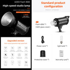 Godox Quicker 400IIM Studio Flash Light 400Ws Bowens Mount Strobe Flash, Quicker 400IIM