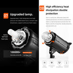 Godox Quicker 400IIM Studio Flash Light 400Ws Bowens Mount Strobe Flash, Quicker 400IIM
