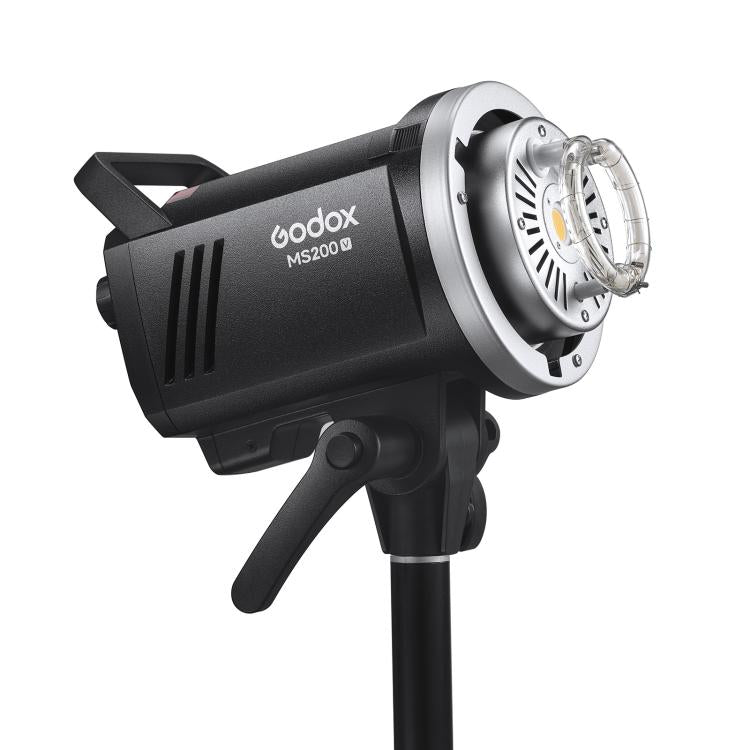 Godox MS200-V Studio Flash Light 200Ws Bowens Mount Strobe Light with Lamp Cover, MS200-V