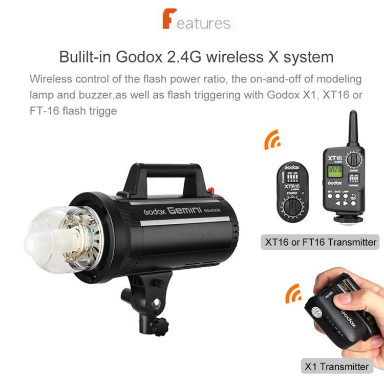 Godox Gemini GS300II Studio Flash Light 300Ws Bowens Mount Strobe Flash, Gemini GS300II