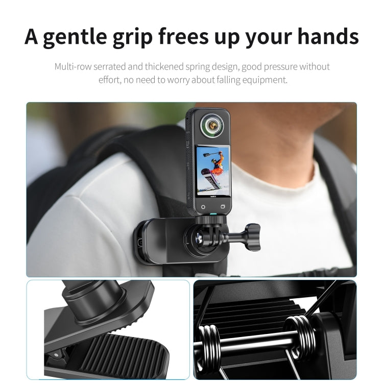 STARTRC 360 Degree Rotation Backpack Clip Magnetic Suction Mount, Backpack Clip