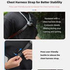 Sunnylife POV Neck Mount Hand Free Video Vlog Neck Selfie Holder with Body Strap, ZJ847