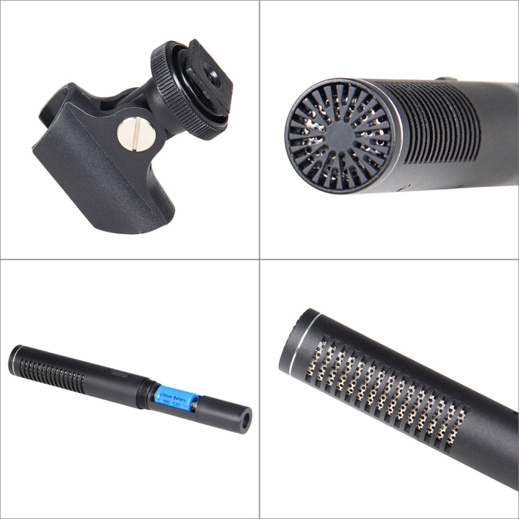 YELANGU YLG1401A Double Back Pole Professional Condenser Shotgun Microphone for DSLR & DV Camcorder