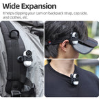 For Insta360 GO3 / GO 3S Sunnylife 360 Degree Rotation Backpack Clip Action Camera Clamp Mount, Rotation Backpack Clip