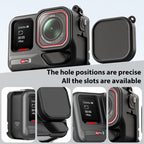 For Insta360 Ace Pro 2 Silicone Protective Case with Wrist Strap & Lens Cover, For Insta360 Ace Pro 2