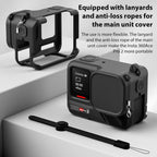 For Insta360 Ace Pro 2 Silicone Protective Case with Wrist Strap & Lens Cover, For Insta360 Ace Pro 2