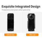For Insta360 X4 Sunnylife Integrated Lens Screen Camera Cover Protector Screen Protective Case, Lens Screen Protective Cover Compatible Version