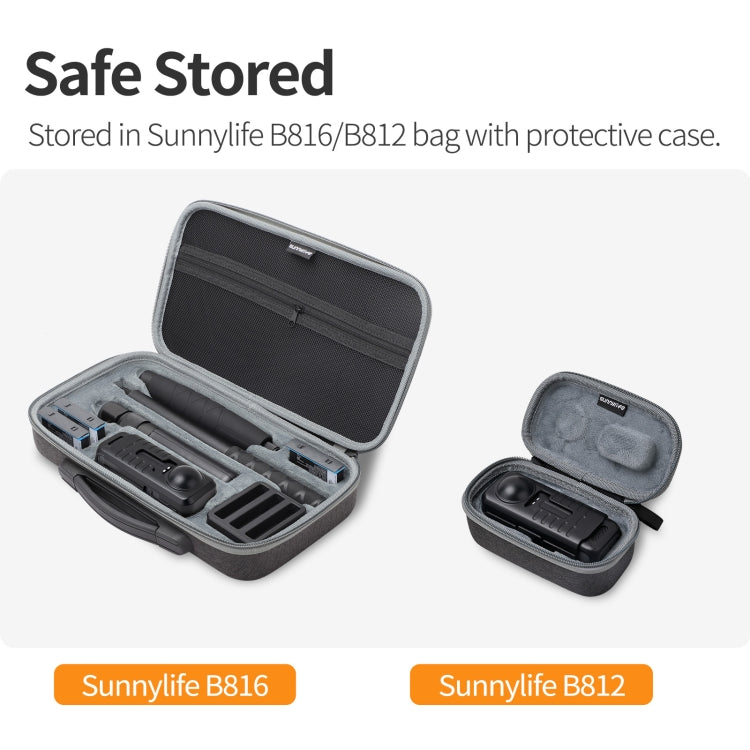 For Insta360 X4 Sunnylife Integrated Lens Screen Camera Cover Protector Screen Protective Case, Lens Screen Protective Cover Compatible Version
