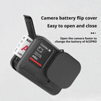 For Insta360 Ace Pro Silicone Protective Case with Wrist Strap & Lens Cover, For Insta360 Ace Pro