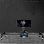 YELANGU L140T-A 40cm Carbon Fiber Slide Rail Track with Phone Clamp & BallHead Adapter for Smartphones, L140T-A