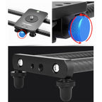 YELANGU L140T-A 40cm Carbon Fiber Slide Rail Track with Phone Clamp & BallHead Adapter for Smartphones, L140T-A