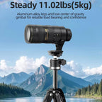 BEXIN TA254-BS30 Portable Collapsible Aluminum Alloy Camera Tripod with Head, TA254-BS30