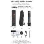 BEXIN RK264 Portable Collapsible Aluminum Alloy Camera Tripod, RK264