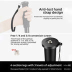 BEXIN P294B Portable Travel Outdoor DSLR Camera Aluminum Alloy Monopod Holder, P294B