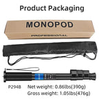 BEXIN P294B Portable Travel Outdoor DSLR Camera Aluminum Alloy Monopod Holder, P294B