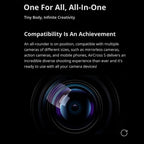 MOZA AirCross S 3 Axis Foldable Handheld Gimbal Stabilizer for DSLR Cameras and Smart Phone, AirCross S
