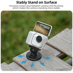 For Insta360 GO Ultra Sunnylife Quick-Release Magnetic Base Mount 1/4 180 Tilt Adjustable Tabletop Base Bracket, DZ-143 For Insta360 GO Ultra