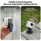 For Insta360 GO Ultra Sunnylife Quick-Release Magnetic Base Mount 1/4 180 Tilt Adjustable Tabletop Base Bracket, DZ-143 For Insta360 GO Ultra