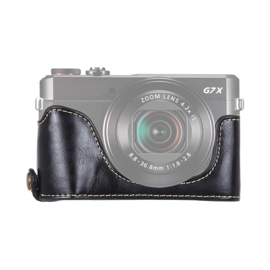 1/4 inch Thread PU Leather Camera Half Case Base for Canon G7 X Mark II, For Canon G7X2