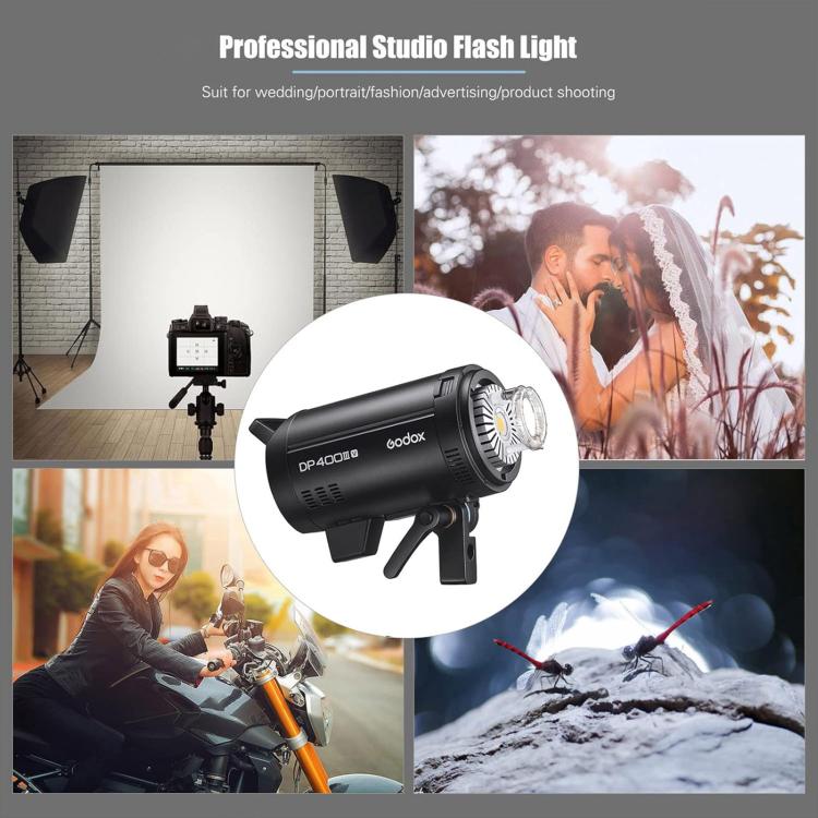 Godox DP800III-V Studio Flash Photo Light 800Ws 2.4G Wireless X System Bowens Mount Light, DP800III-V