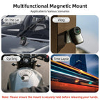 Sunnylife Universal Magnetic Mount Portable Tabletop Base Bracket Angles Adjustable 180 Rotation Holder for Mini Cameras, Universal