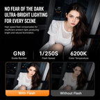 Desiontal F02 Desiontal F02 Mini On-Camera Flash Light Speedlite for Mirrorless Cameras, F02(Black), F02 (White)