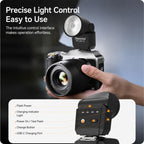 Desiontal F02 Desiontal F02 Mini On-Camera Flash Light Speedlite for Mirrorless Cameras, F02(Black), F02 (White)
