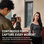 Desiontal F02 Desiontal F02 Mini On-Camera Flash Light Speedlite for Mirrorless Cameras, F02 (White), F02(Black)