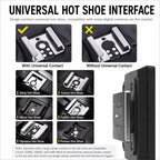 Desiontal F02 Desiontal F02 Mini On-Camera Flash Light Speedlite for Mirrorless Cameras, F02 (White), F02(Black)