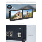 FEELWORLD D101 PLUS Dual 10.1 inch 4RU Rackmount Monitor 4K HDMI SDI 1920 x 1200 IPS Monitor, D101 PLUS