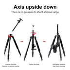 TRIOPO M2508 Multifunction Adjustable 4-Section Portable Aluminum Alloy Tripod Monopod with D-2A Ball Head for SLR Camera, M2508+D2A