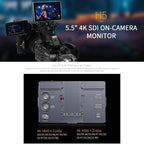 FEELWORLD H5 5.5 inch 12G SDI HDMI 2.0 Camera Field Monitor High Brightness 1200nit Touchscreen Monitor, H5