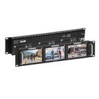 FEELWORLD T51 PLUS-H Triple 5.5 inch 2RU Rackmount Monitor Full HD 4K HDMI SDI AV Monitor, T51 PLUS-H