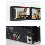 FEELWORLD T51 PLUS-H Triple 5.5 inch 2RU Rackmount Monitor Full HD 4K HDMI SDI AV Monitor, T51 PLUS-H