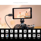 FEELWORLD P6XL 6.0 inch Aluminium Built-in Battery DSLR Camera Field Monitor Touch Screen 4K HDMI High Brightness 1200nit Monitor, P6XL