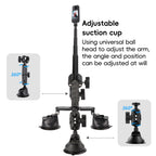 2 x Single-leg Car Suction Cup Mount Crab Clamps Set, 2 x Single-leg Car Suction Cup
