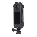 For Insta360 X4 Cold Shoe ABS Plastic Protective Frame with Adapter Mount & Screw, ABS Frame