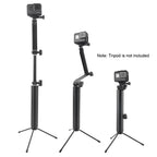 3-Way Monopod + Magic Mount Selfie Stick for DJI, Insta360, GoPro and Other Action Cameras, Length: 24.5-63cm, Length: 24.5-63cm(Black)