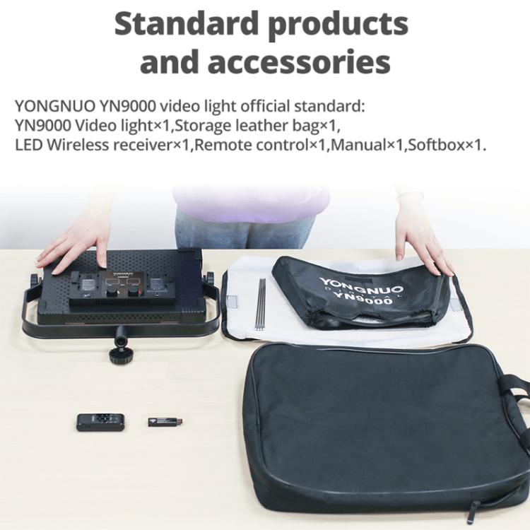 YONGNUO YN9000 900pcs LED Illumination Dimming Studio 3200-5600K Video Light, YN9000 3200-5600K
