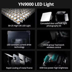 YONGNUO YN9000 900pcs LED Illumination Dimming Studio 3200-5600K Video Light, YN9000 3200-5600K