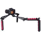 YELANGU D6-2 Rig I Multifunctional Handles Camera Shoulder Mount for DSLR Camera / Video Camera, D6-2 (Red)