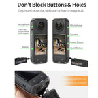 For Insta360 X4 Sunnylife Graphene Case High Thermal Conductivity Protective Case with Hand Strap, Graphene Case